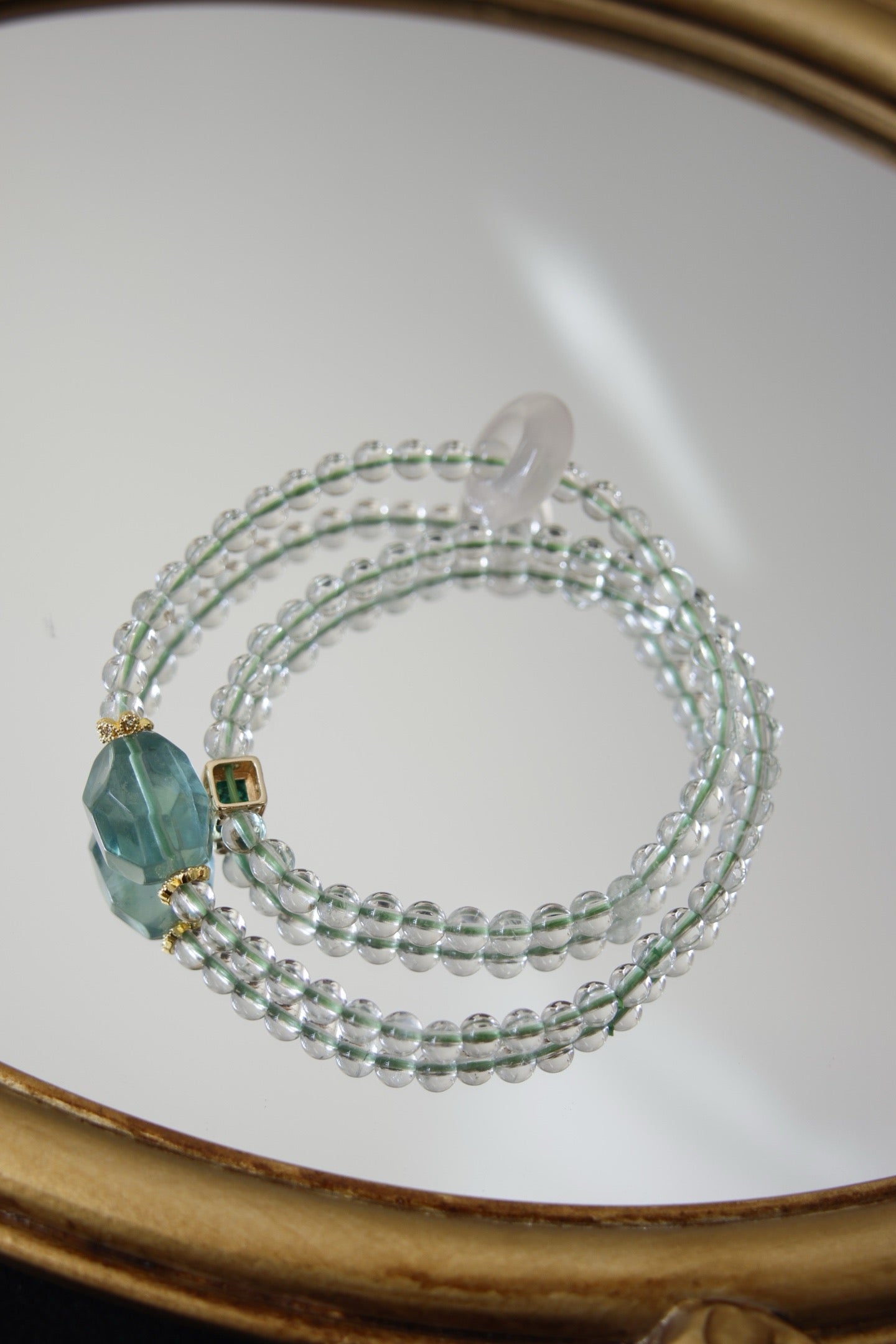 Women’s Natural Fluorite Crystal Bracelet — Pure, Ethereal & Elegant