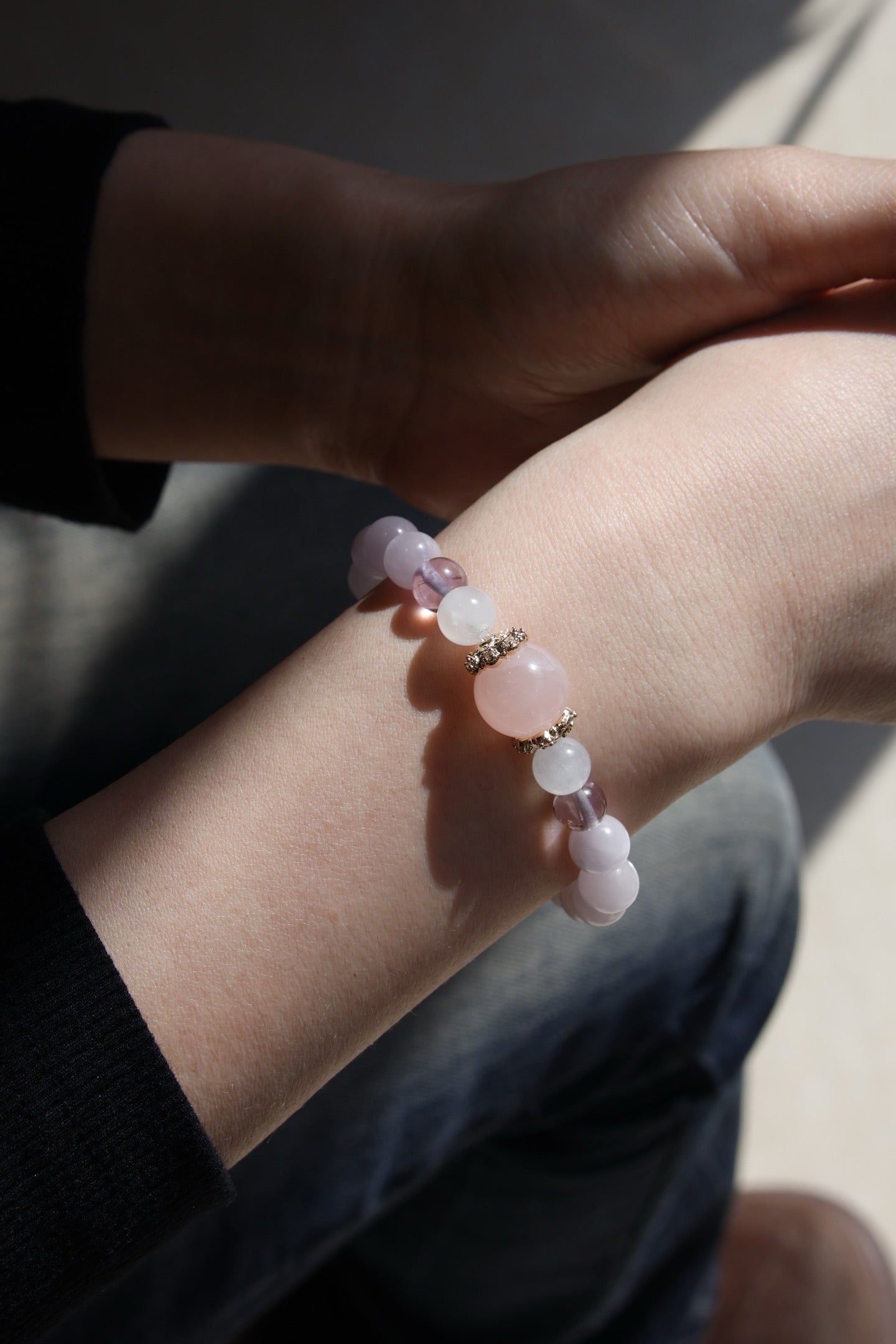 Women’s Exclusive Natural Kunzite Crystal Bracelet