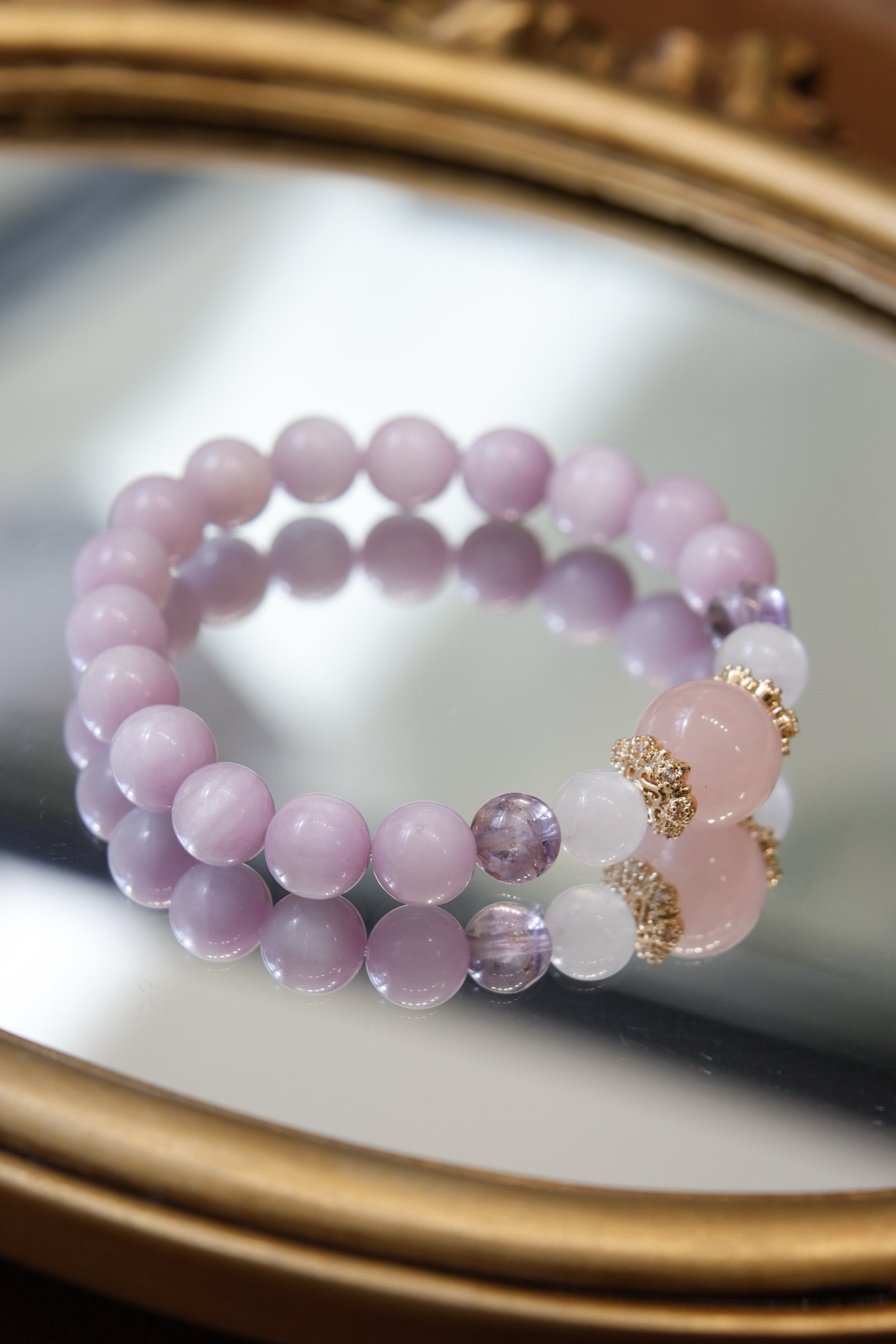 Women’s Exclusive Natural Kunzite Crystal Bracelet
