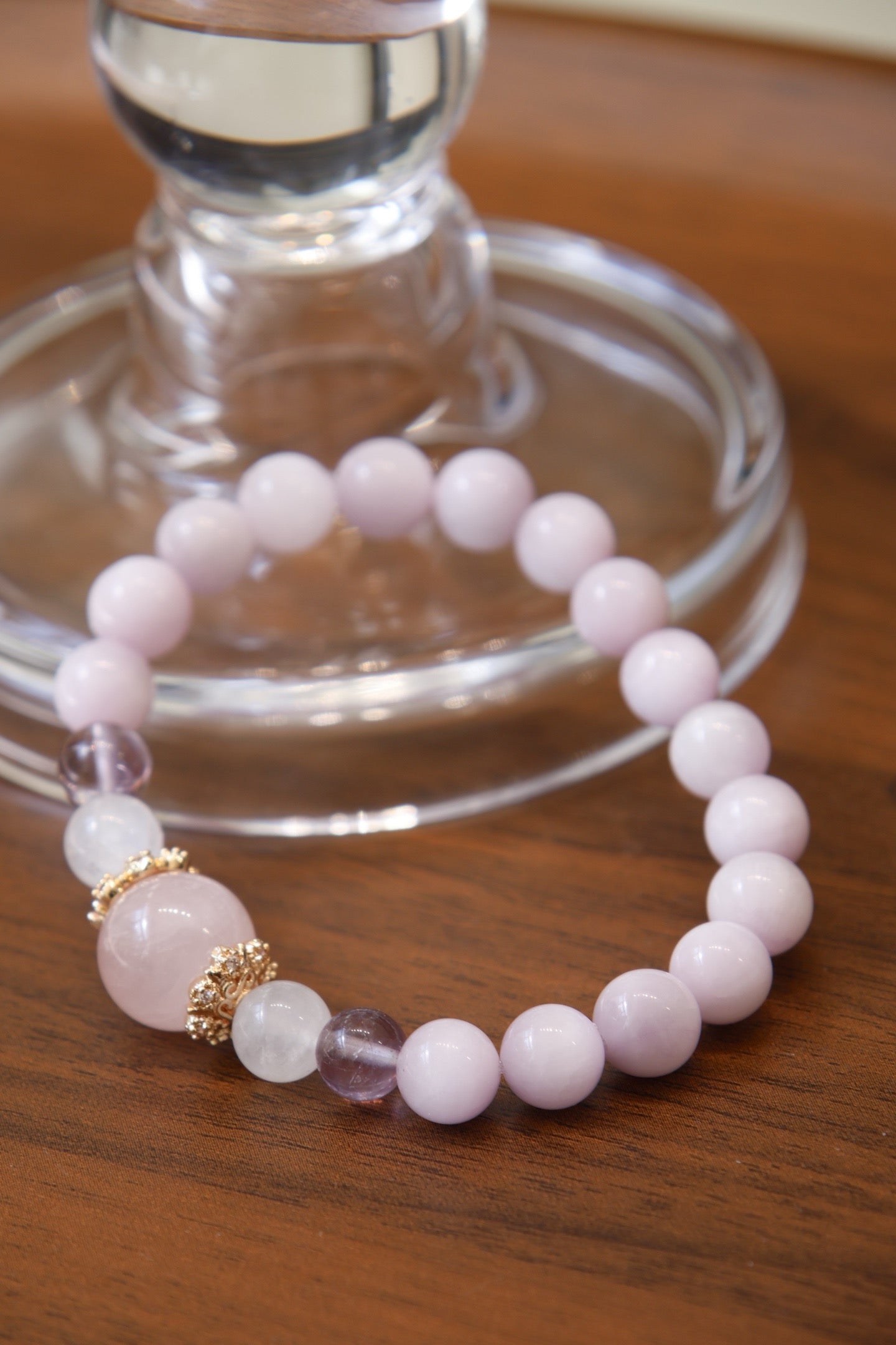 Women’s Exclusive Natural Kunzite Crystal Bracelet
