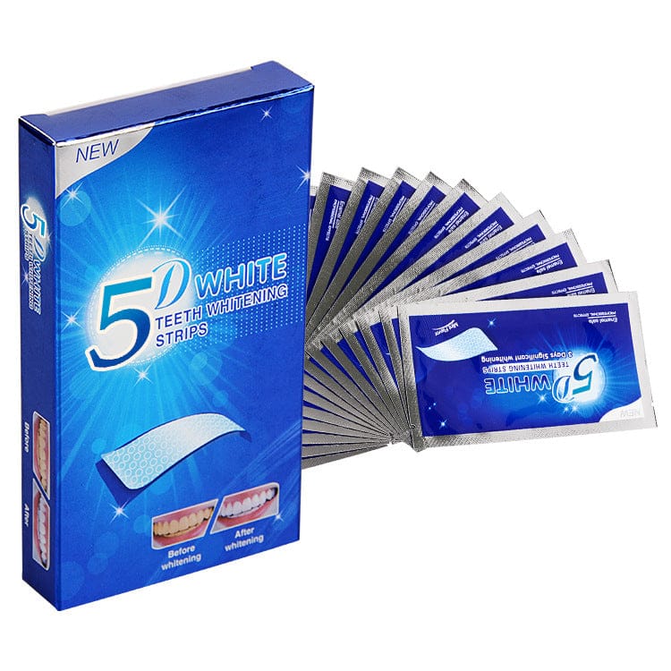 5D Gel Teeth Whitening Strips Dental Kit for Veneers False Teeth-Photo Color
