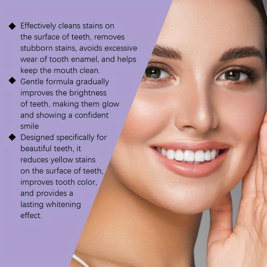 Purple Teeth Whitening Strips Dry Application 7 Pairs 14 Patches-1 Box