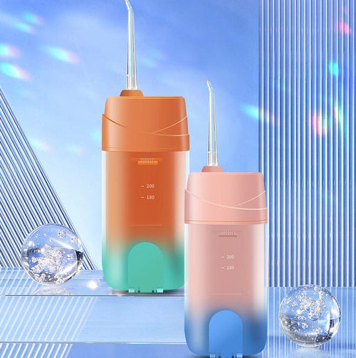 Electric Waterproof Dental Flosser IPX7 Home Oral Cleaning-Orange